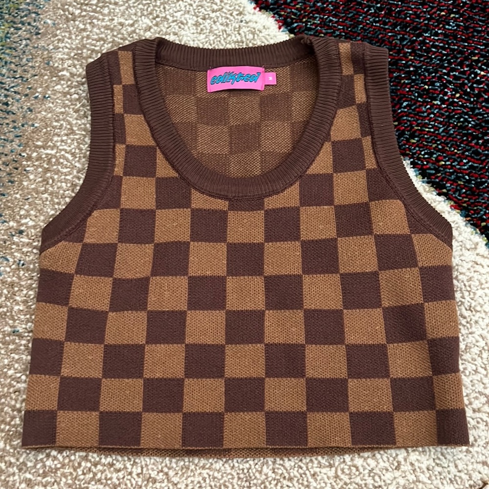 Knitted crop top